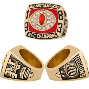 Washington Redskins Championship Ring 1983 Fan Edition Super Bowl‎ Gold Riggins
